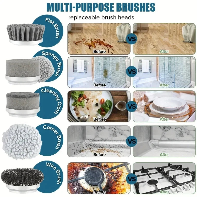 Electric Spin Scrubber 5 in 1
